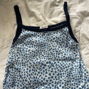 Brandy Melville Blue Cheetah Tank
